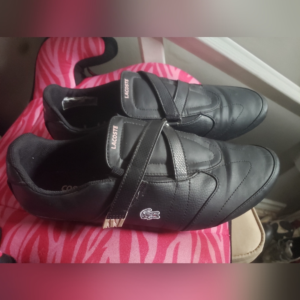 Women's Lacoste black & pink shoes
